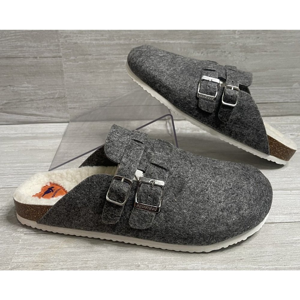 Rocket Dog Mule Abel Francois Grey Felted Wool Slides